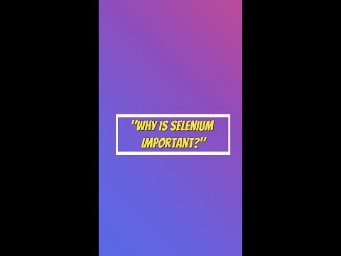 Selenium is a