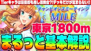 【9月CM】東京1800mまるっと基本解説!!Tierキャラは圧倒的も推し活舞台!デッキだけが定まらない!!　#ラーメンシナリオ　#ウマ娘