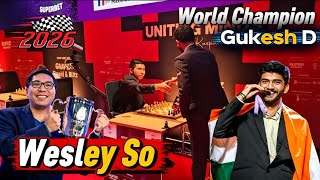 Wesley So Vs Gukesh Dommaraju || Rapid & Blitz Chess 2026 screenshot 4