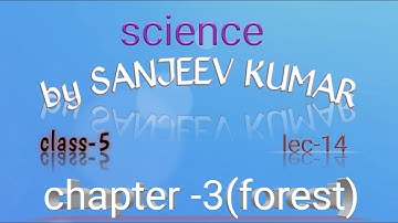 Class-5, ch-3, forest, science,lec-14 by SANJEEV KUMAR