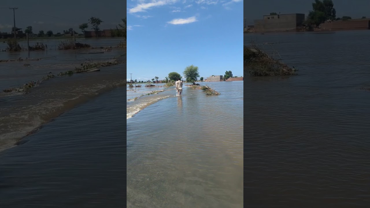 Thatha Sikandar Road Jalalpur bhattian Flood Condition 