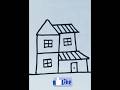 Easy draw House🏠 #shrots #drawing #foryou #easydrawing #house #trendingreels