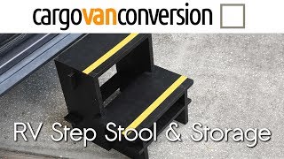 RV Collapsible Step Stool & Storage