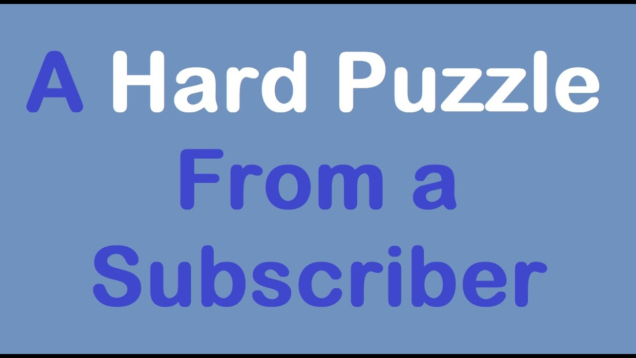 Sudoku Primer 356 — сложная головоломка от подписчика