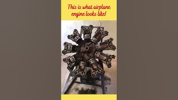 This is the inner section view of a typical airplane engine, aviation #shorts
