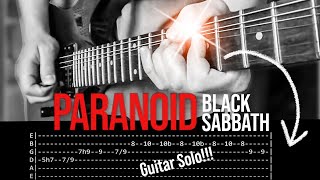 Paranoid Guitar Solo Lesson - Black Sabbath (with tabs) chords