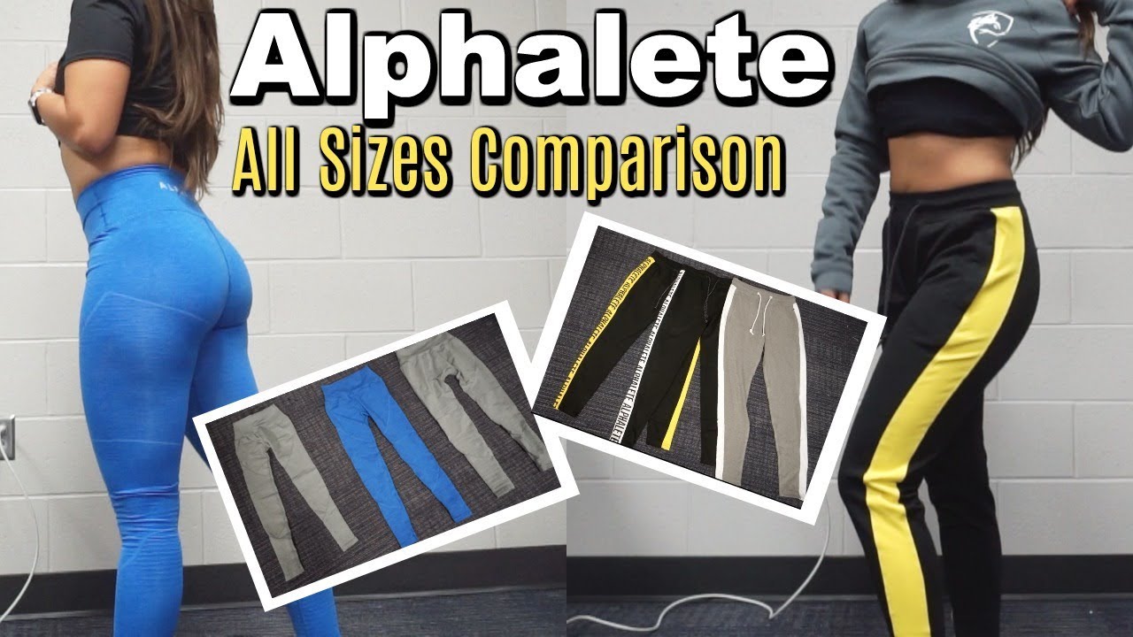 Alphalete All Sizes Try-on and Side-by-side Comparisons