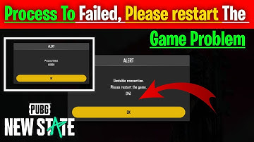 Pubg New State Unstable Connection Please restart The Game Problem| Login/Signing/Singh up Problem|
