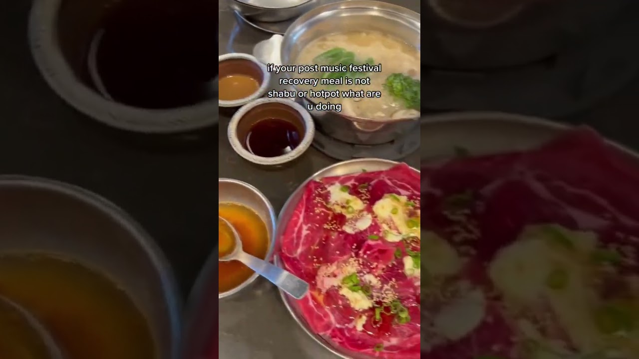 Post music festival recovery meal always shabu or hotpot 