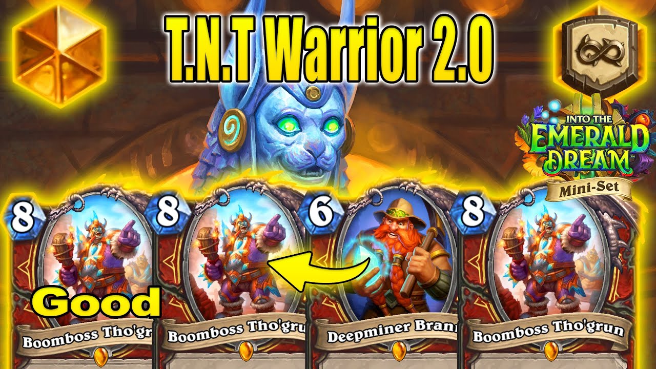 X4 Boomboss Deepminer Brann Control Warrior 2.0 At Into the Emerald Dream Mini-Set | Hearthstone
