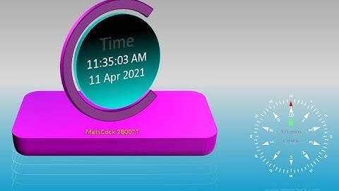MatsClock 280077 - Free PowerPoint Digital Clock PPT