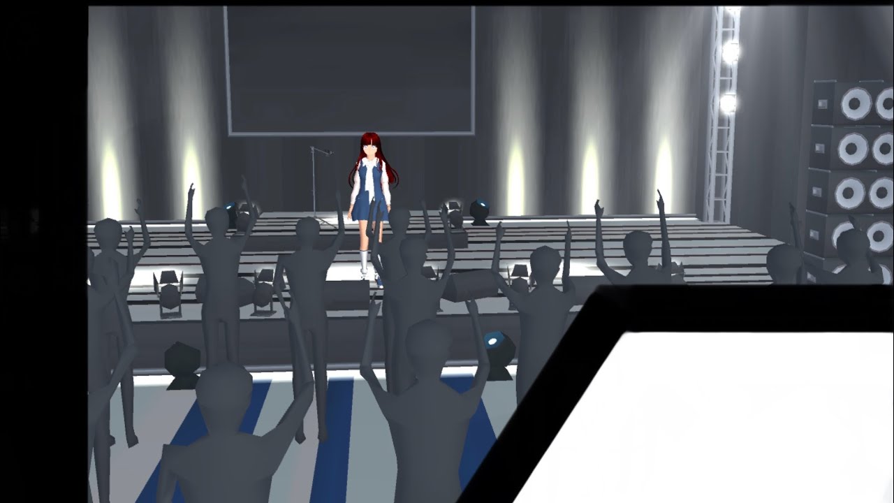 A day in life as a singer🎤🪩 || SAKURA School Simulator