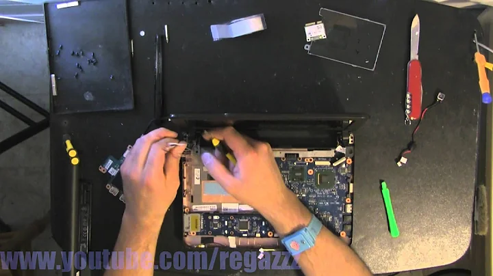 DELL MINI 10 disassemble, take apart, how to open video disassembly