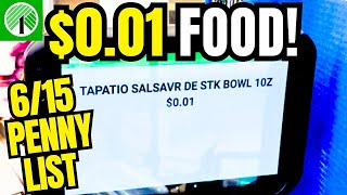 Food for ONE CENT at Dollar Tree!! 😋🛒💰 6/15 Penny List