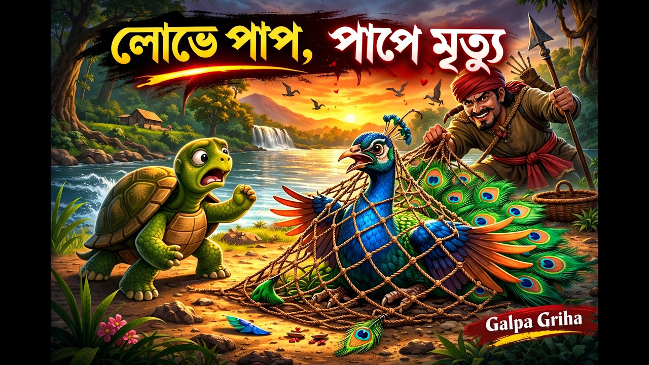 লোভে পাপ, পাপে মৃত্যু | #moralstory #bengali  #childrensstories  #trending #newvideo #GalpaGriha
