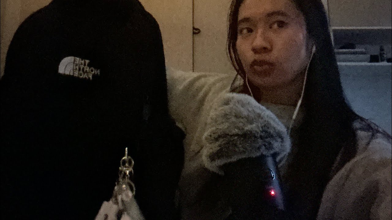 ASMR An Extensive What’s in My Backpack (w/ very dim lighting)🎒