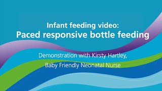Paced responsive bottle feeding