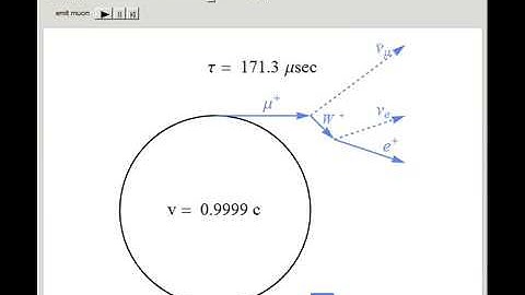 Relativistic Time Dilation in Muon Decay