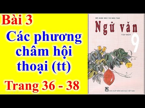 Ngữ Văn Lớp 9 Bài 3 – Các Phương Châm Hội Thoại (tiếp theo) – Trang 36 - 38