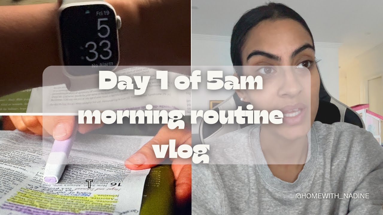 Trying to get back into my 5am morning routine - YouTube