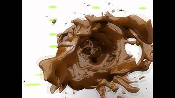 Realflow Chocolate Simulation