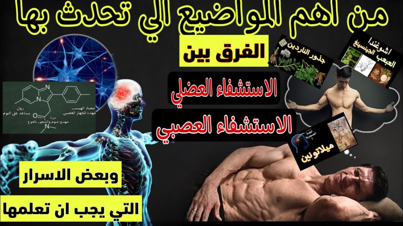 مهم جدا جدا  الفرق بين الاستشفاءالعضلي و الاستشفاءالعصبي موضوع لم يخطرعلى بال اي شخص وبعض الاسرار 😉