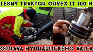 Oprava hydraulického valca na radlici + výmena ložísk vo vodiacom valci  ťažného lana / Orvex LT 100H - YouTube