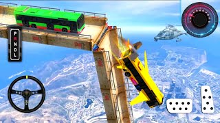 Vertical Impossible Bus Mega Ramp - Bus Stunt Tracks Racing 3D - Android GamePlay screenshot 5