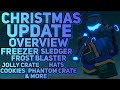 XMAS UPDATE OVERVIEW - FREEZER, FROST BLASTER, SLEDGER REWORKS - MORE CRATES, MORE QUESTS, ETC - TDS