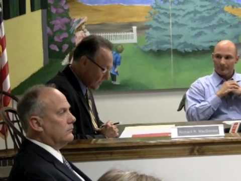 Duxbury Board of Selectmen: Statement by Town Manager