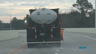SCDOT Winter Weather Response Broll (Salt, Brine, Pretreating Roads)