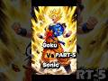 Shadow Almost Died! Then Cosmic Sonic Attacked Vegeta 😱 Goku vs Sonic Part 5 #anime #fight #shorts