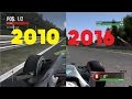 F1 Game Comparison - Spa Francorchamps (2010 - 2016) [PC]