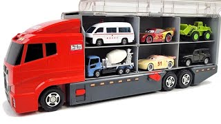 13 Type Tomica Cars ☆ Tomica opening and put in big Okatazuke convoy