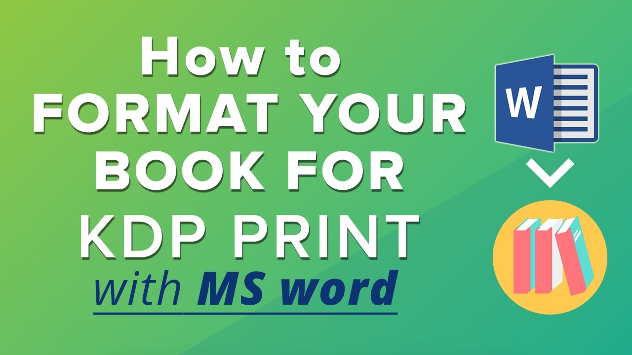 How To Format A Book For Createspace And Kdp Print W Ms Word Step By Step Guide