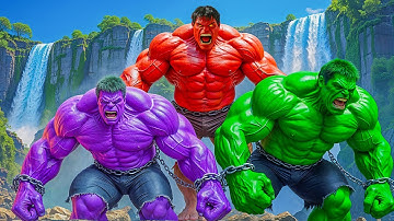 HULK vs RED HULK EPIC BATTLE! However, PURPLE HULK Unexpected SAVE Changes Everything!