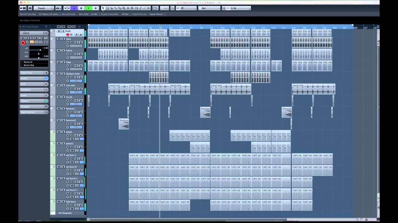 Cubase Midi Contrcuction - Template - Wrong (Deep House)