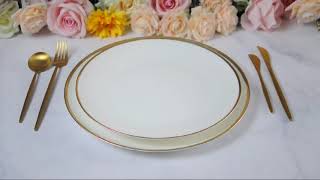 This fine bone china beautiful plates from Sonya dinnerware