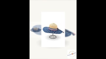 American Flag Printed Straw Floppy Hat