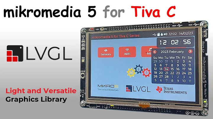 LVGL ported on Tiva C | Mikromedia 5 for Tiva C