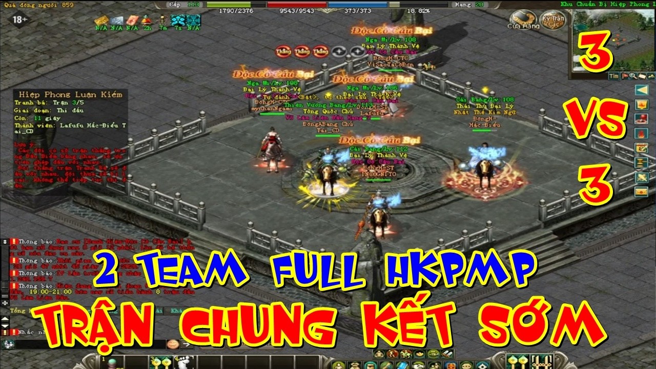 CHUNG KẾT HIỆP PHONG LUẬN KIẾM 2 TEAM FULL HOÀNG KIM MÔN PHÁI MAX OPTION TRONG VÕ LÂM TRUYỀN KỲ 2.0