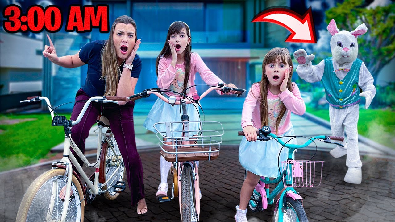 ANDAMOS DE BICICLETA NO CONDOMÍNIO AS 300 HORAS DA MANHÃ E O COELHO MALVADÃO APARECEU