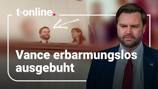 Thumbnail for US-Vizepräsident Vance wird alles andere als freundlich empfangen