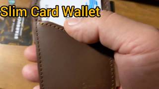Cartera Saddleback Leather Slim Card Wallet Small Minimalist Front Pocket Carry EDC