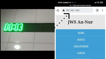 JAM WAKTU SHOLAT WIFI" JWS WIFI ESP