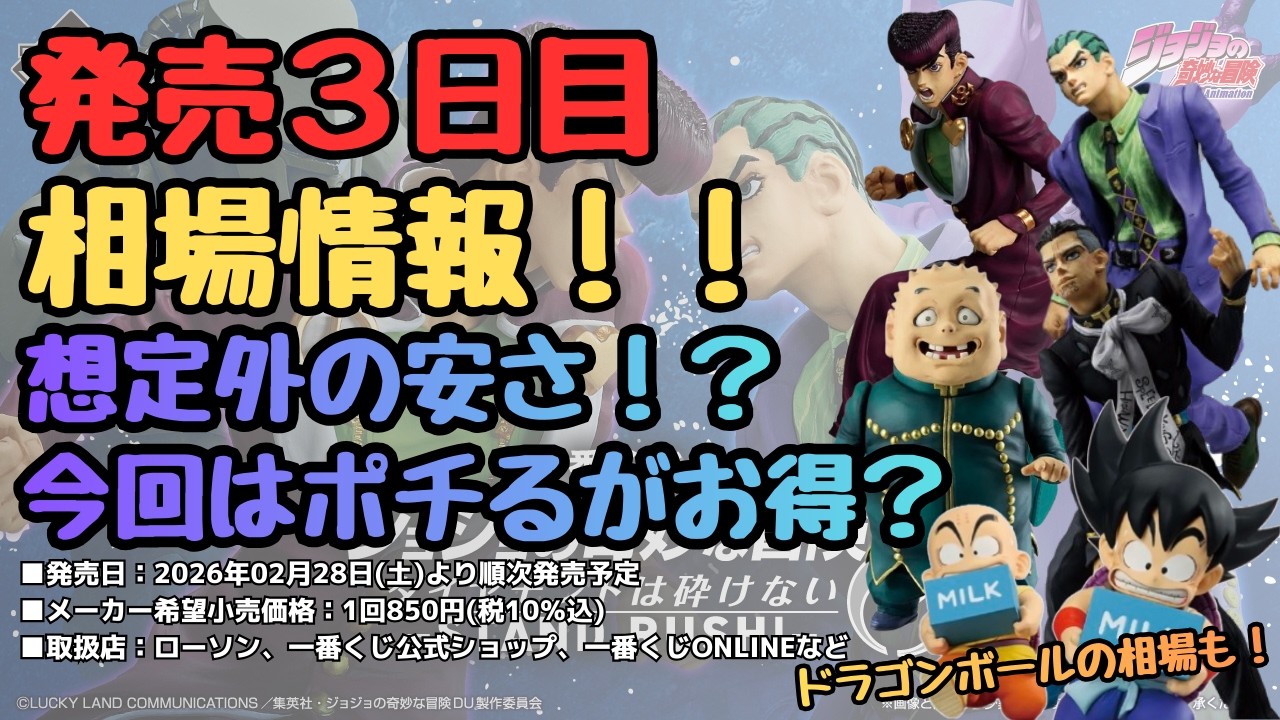 JOJO & DB Market Price] Ichiban Kuji JoJo's Bizarre Adventure