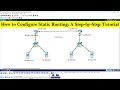 How to configure static routing  static routing configuration step by step