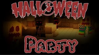 Minecraft Halloween Party - (Minecraft Short Film)
