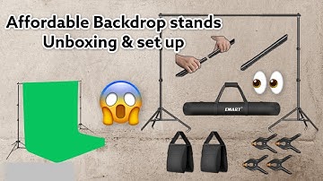 Emart Photo Backdrop stand | unboxing, setting up, & review!!