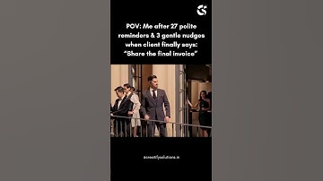 When the Client Finally Says “Share the Final Invoice” 😂 | Relatable Moment